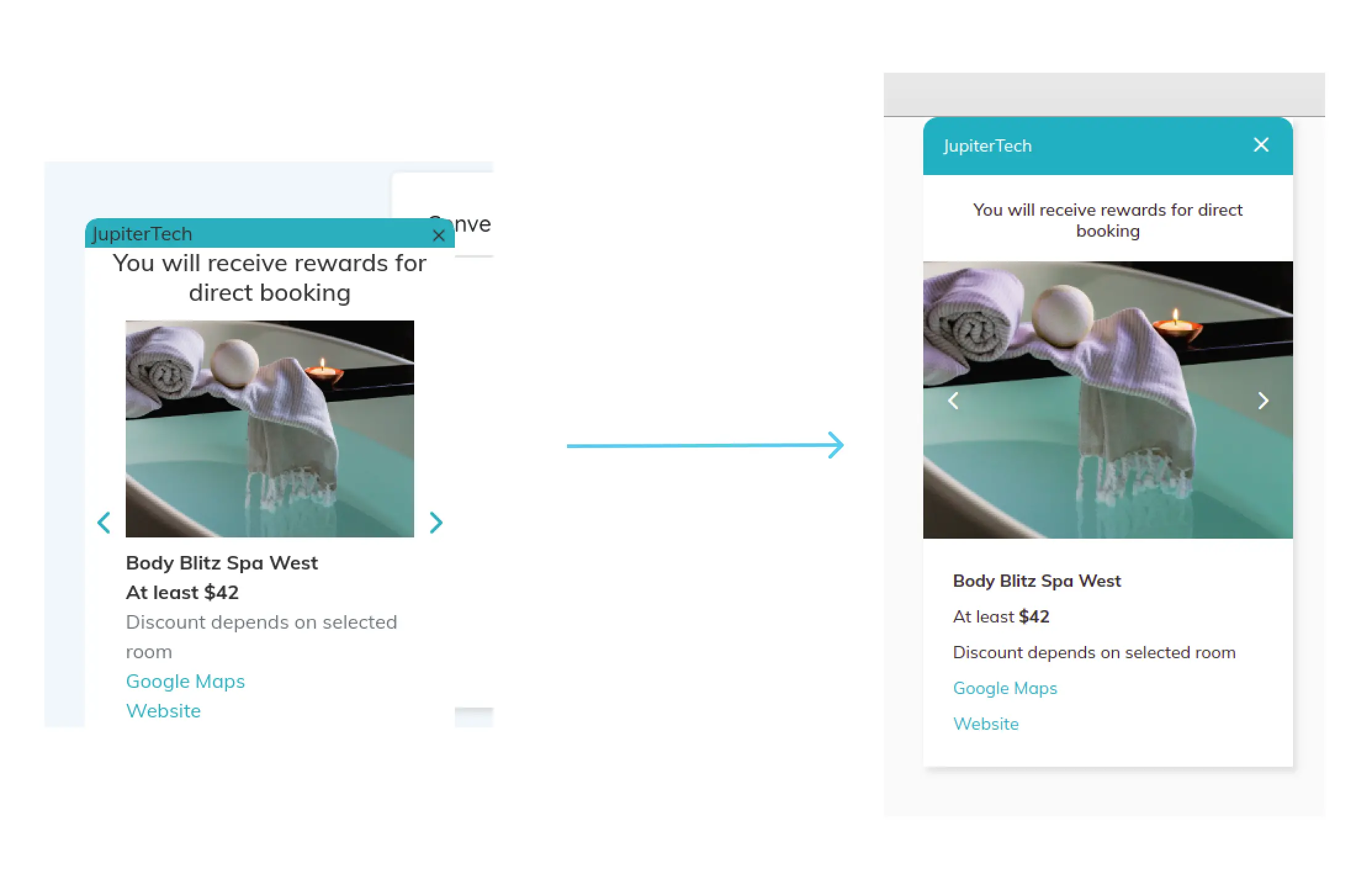 Dashboard for hotel service